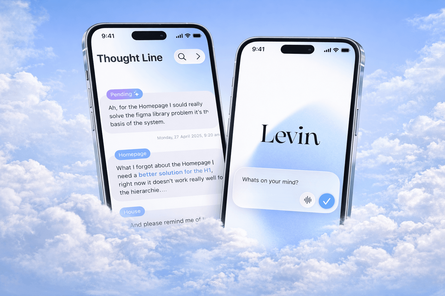Levin app interface